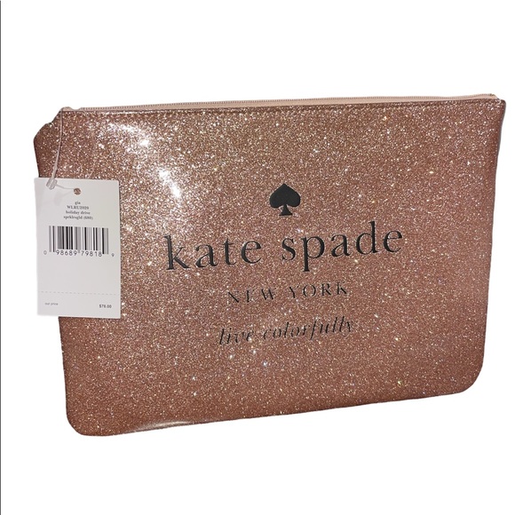 Kate Spade New make up bag Gold - Picture 2 of 4